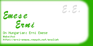 emese erni business card